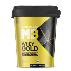 MuscleBlaze Whey Gold With Digezyme - 4 Kg (8.8 Lb), Rich Milk Chocolate
