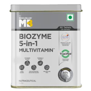 MuscleBlaze Biozyme 5-in-1 Multivitamin - 90 Tabs