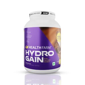 Healthfarm Hydro Gain Muscle Mass Gainer - 3kg Chocolate Gateau | High-Calorie Mass Gainer